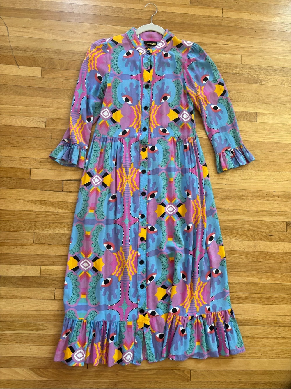 Nooworks original Olive Dress in the Mucci print size XS